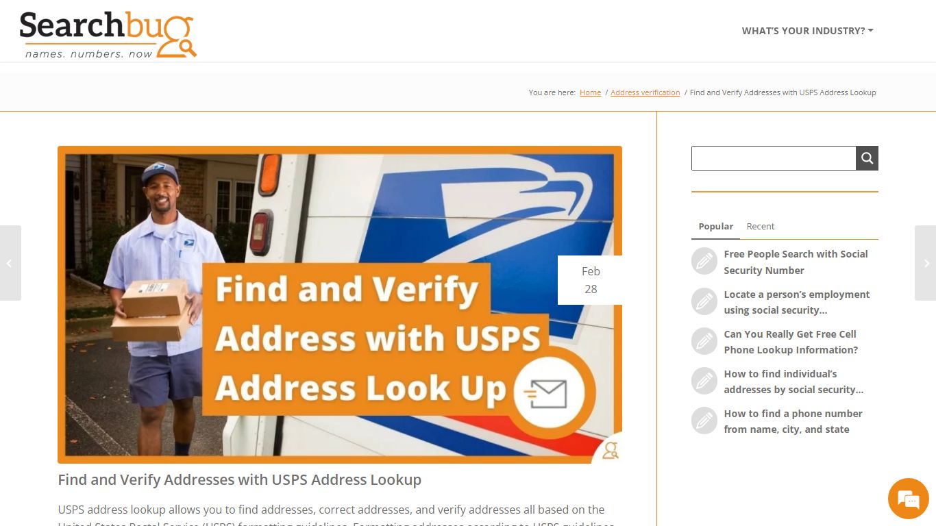 Find and Verify Addresses with USPS Address Lookup